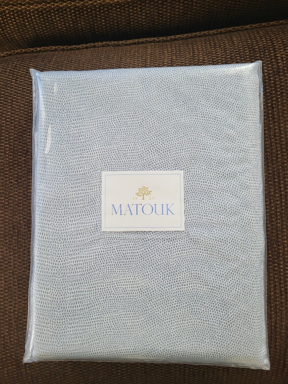 Matouk New Jasper King Duvet  Hazy Blue 100% cotton